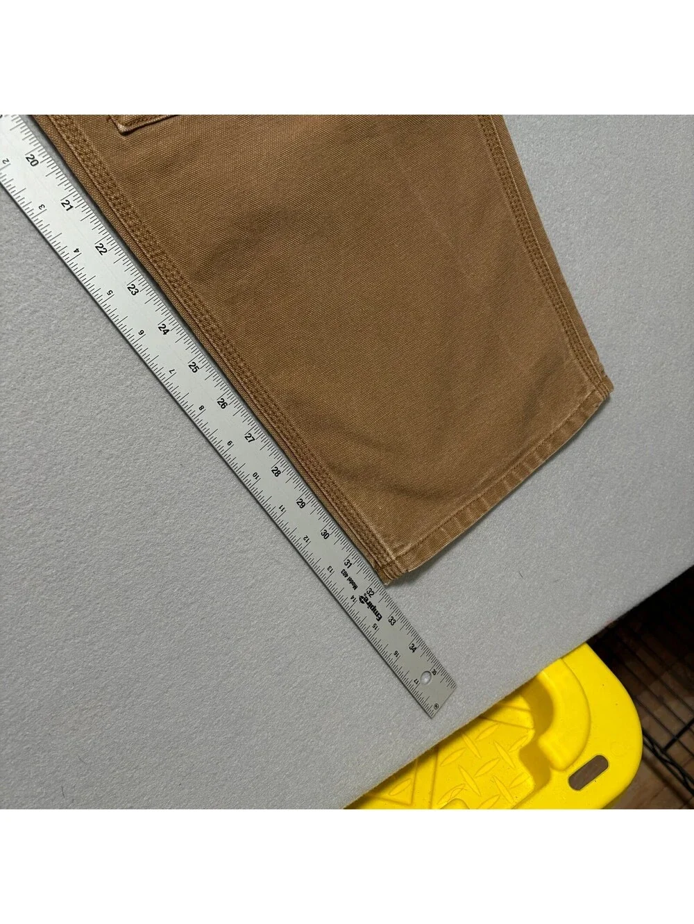 VTG 90's Carhartt Double Knee Duck Canvas Workwear Pants Men's 36x32 Brown